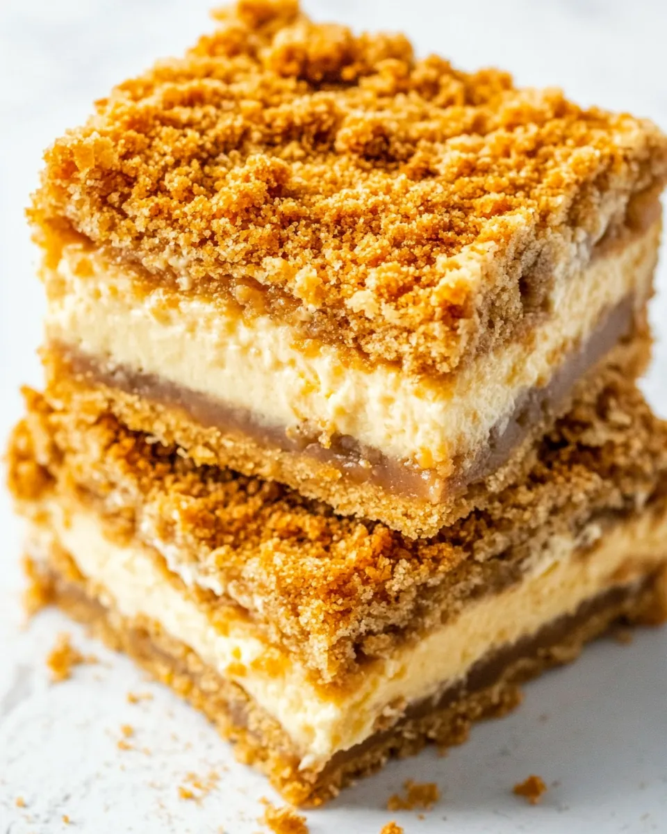 Butterscotch Graham Cracker Cheesecake Bars