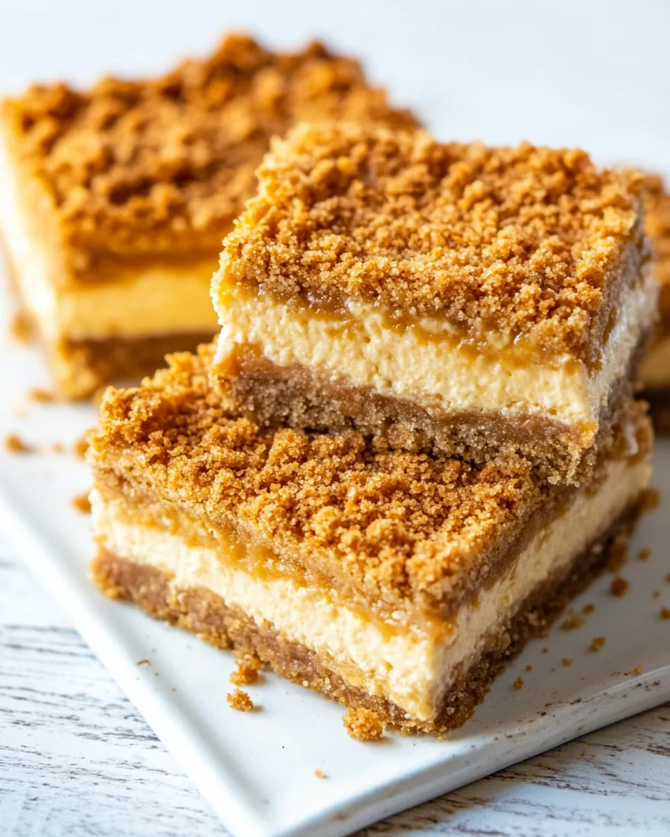 Butterscotch Graham Cracker Cheesecake Bars