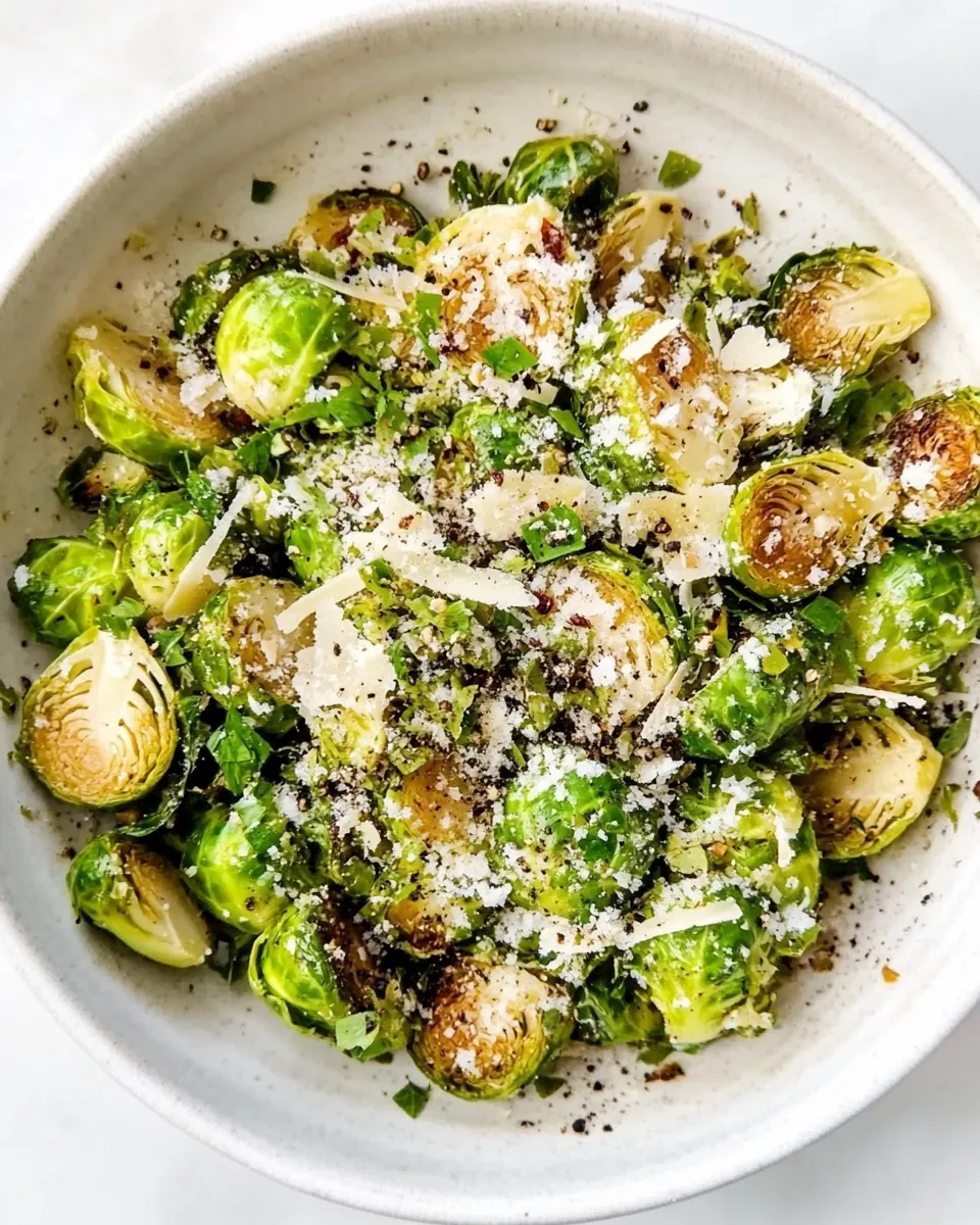 Cacio e Pepe Brussels Sprouts
