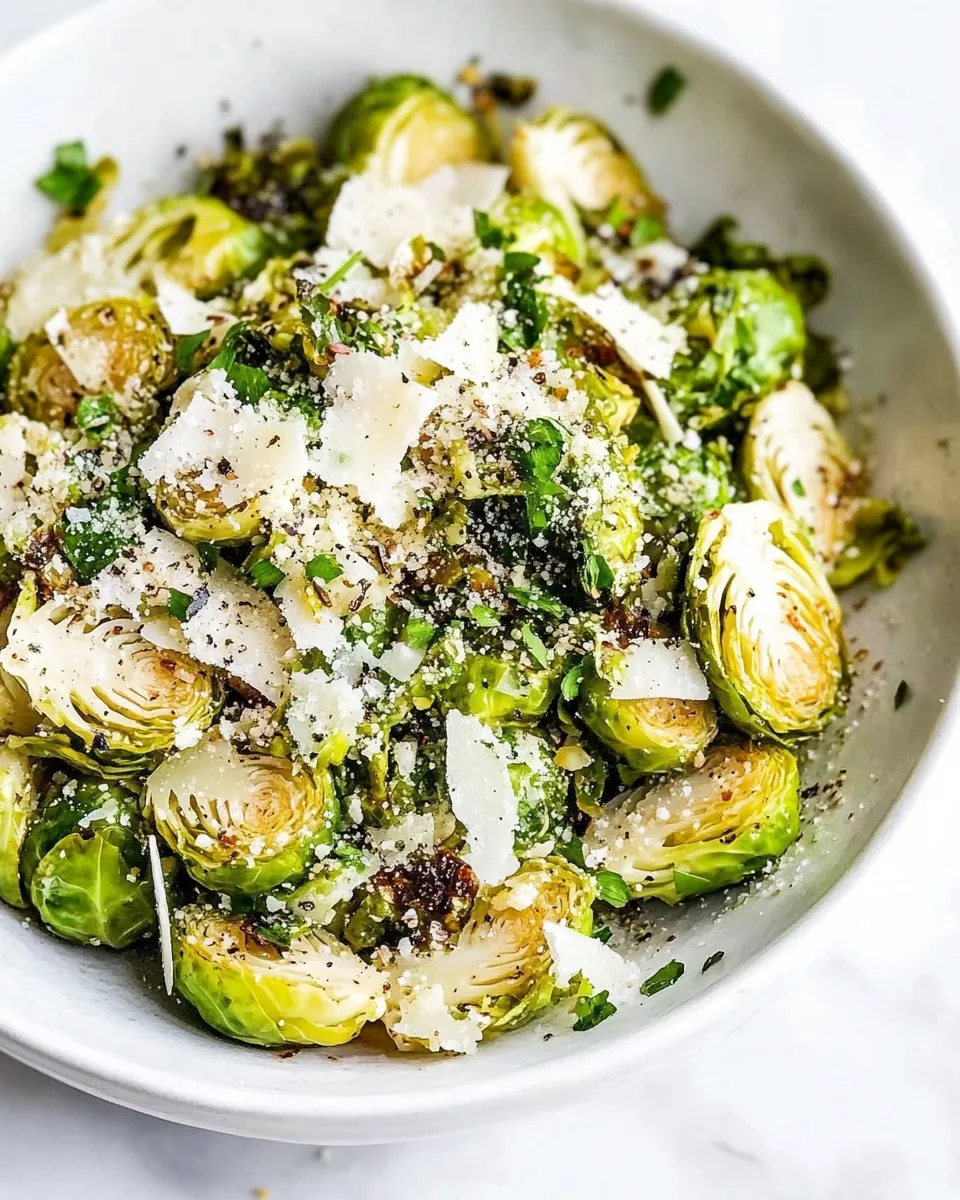 Cacio e Pepe Brussels Sprouts