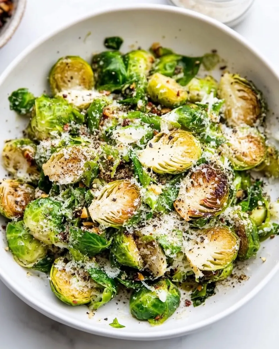 Cacio e Pepe Brussels Sprouts