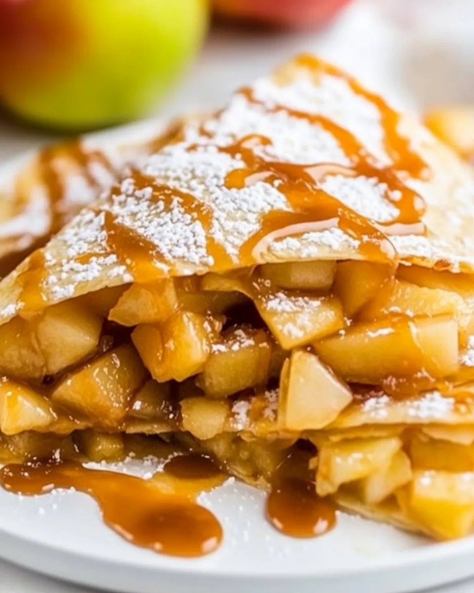 Caramel Apple Quesadillas