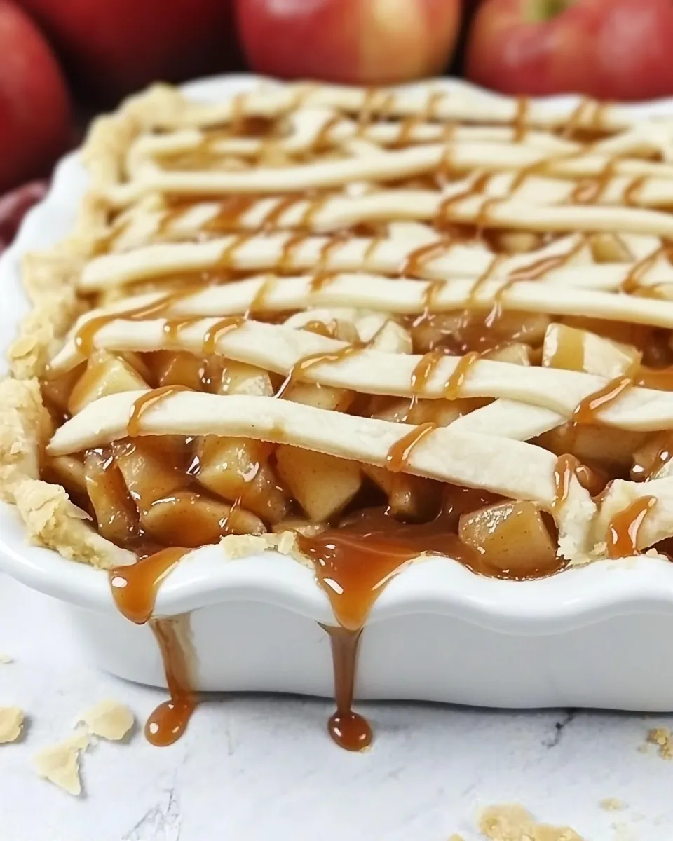 Caramel Apple Slab Pie