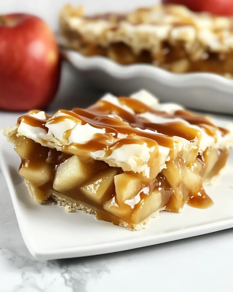 Caramel Apple Slab Pie