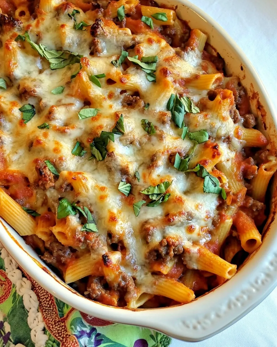 Cheesy Beef and Pasta Casserole