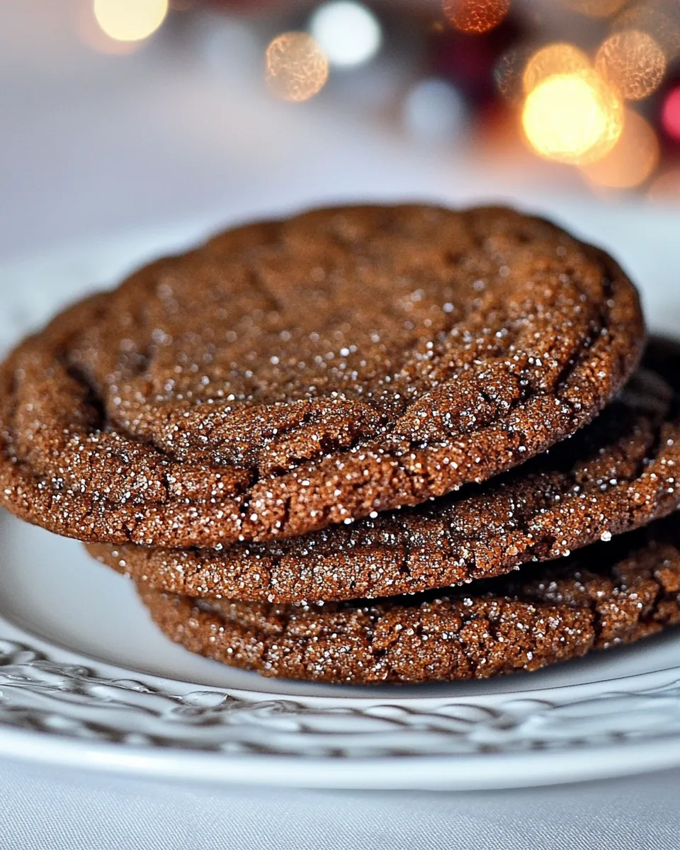 Chewy Ginger Molasses Cookies
