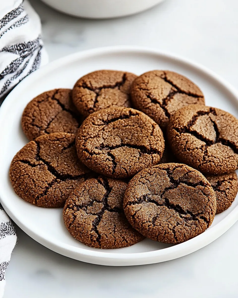 Chewy Molasses Cookies