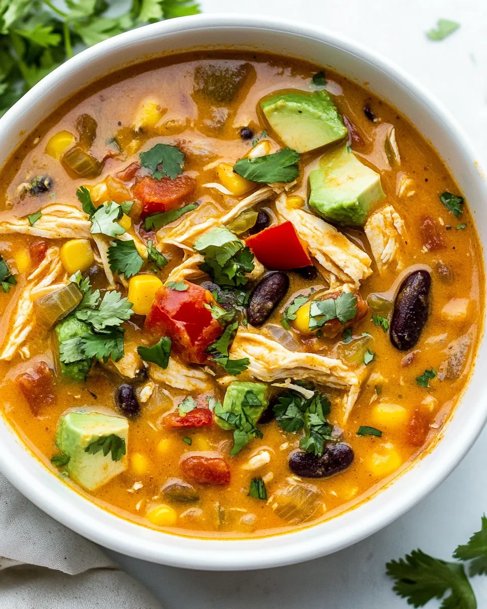 Chicken Enchilada Soup
