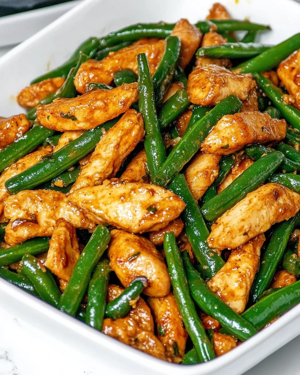 Chicken Green Bean Stir Fry
