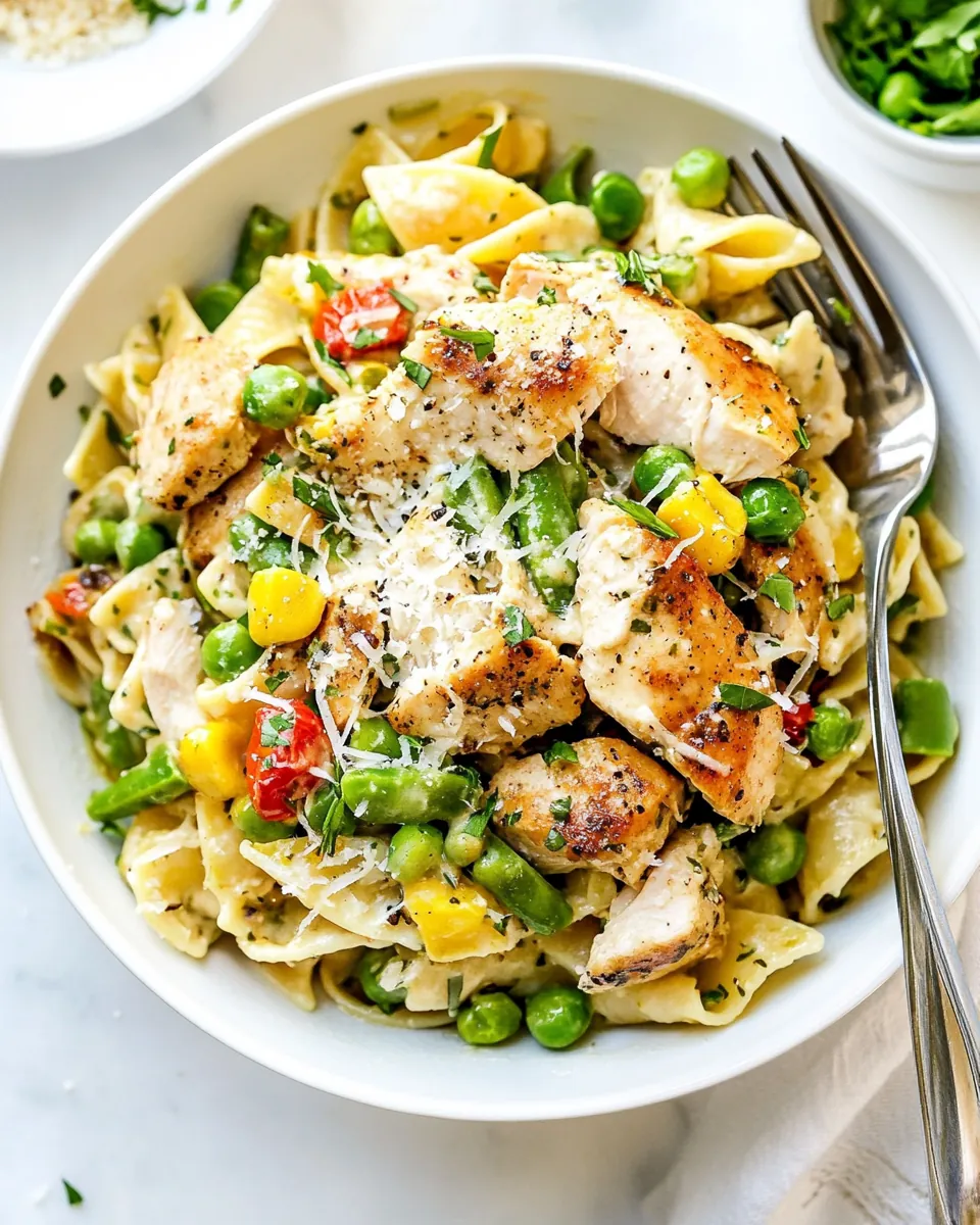 Chicken Pasta Primavera