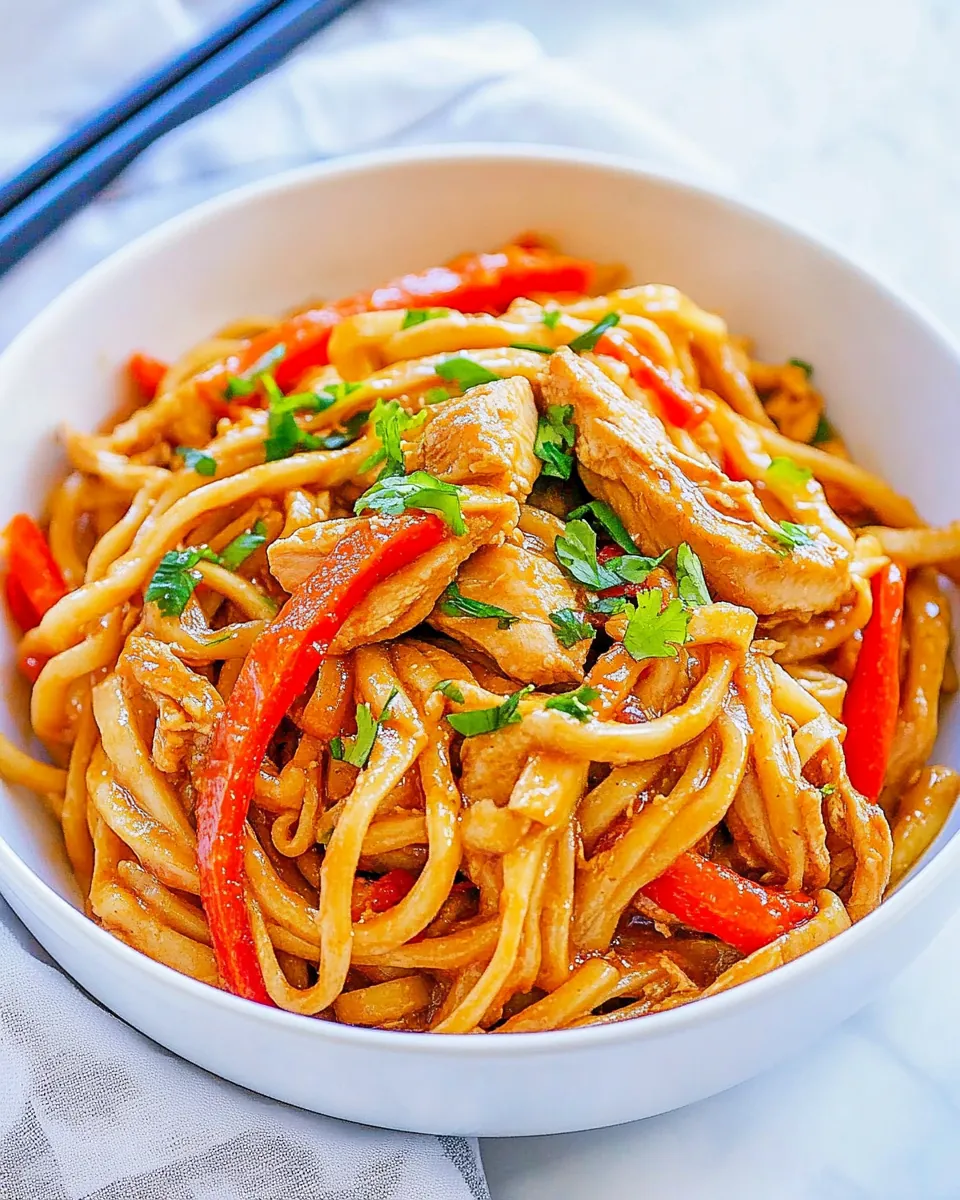 Chicken Stir Fry with Noodles
