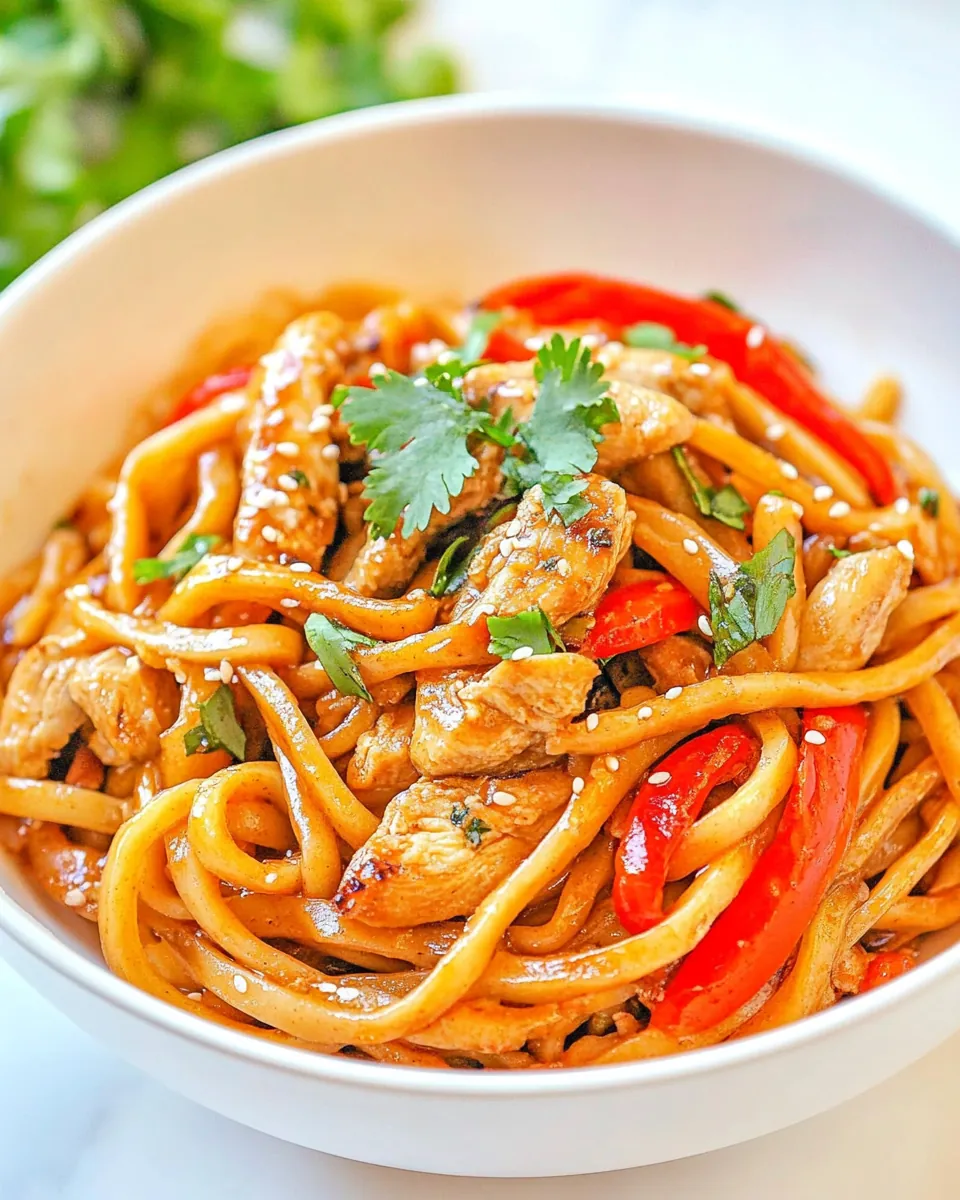Chicken Stir Fry with Noodles