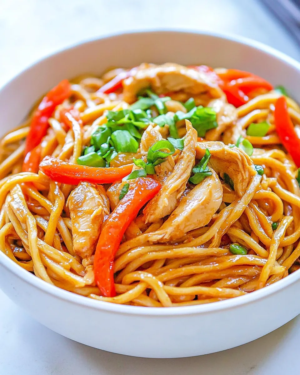 Chicken Stir Fry with Noodles