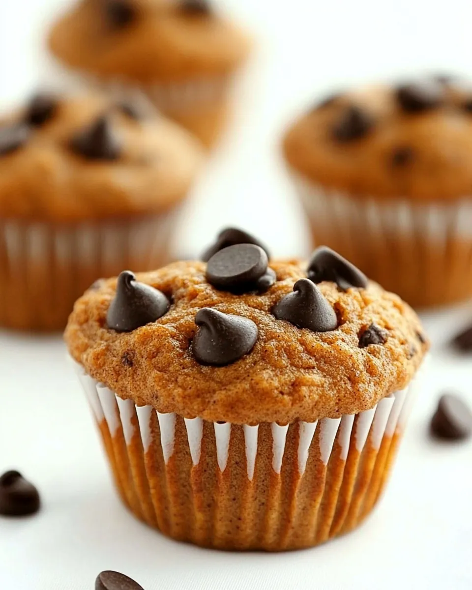 Chocolate Chip Pumpkin Muffins