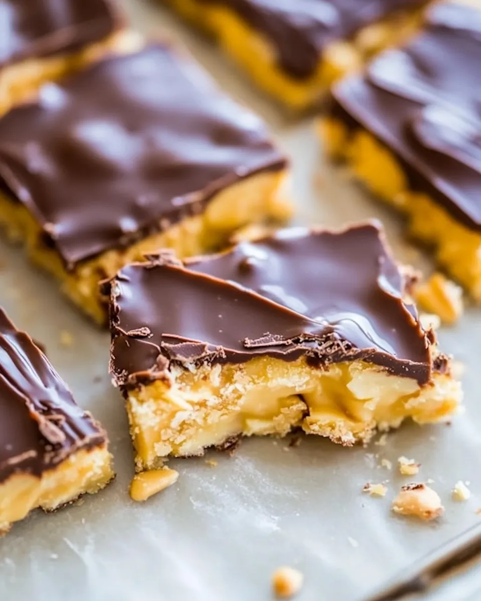 Chocolate Covered Microwave Peanut Brittle