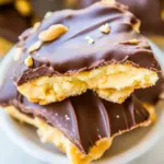 Chocolate Covered Microwave Peanut Brittle