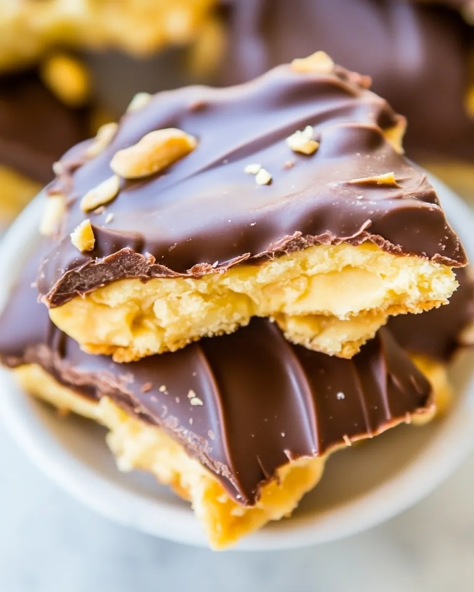Chocolate Covered Microwave Peanut Brittle