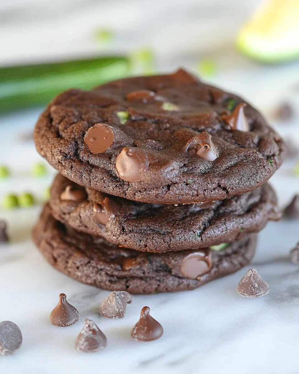 Chocolate Fudge Zucchini Cookies