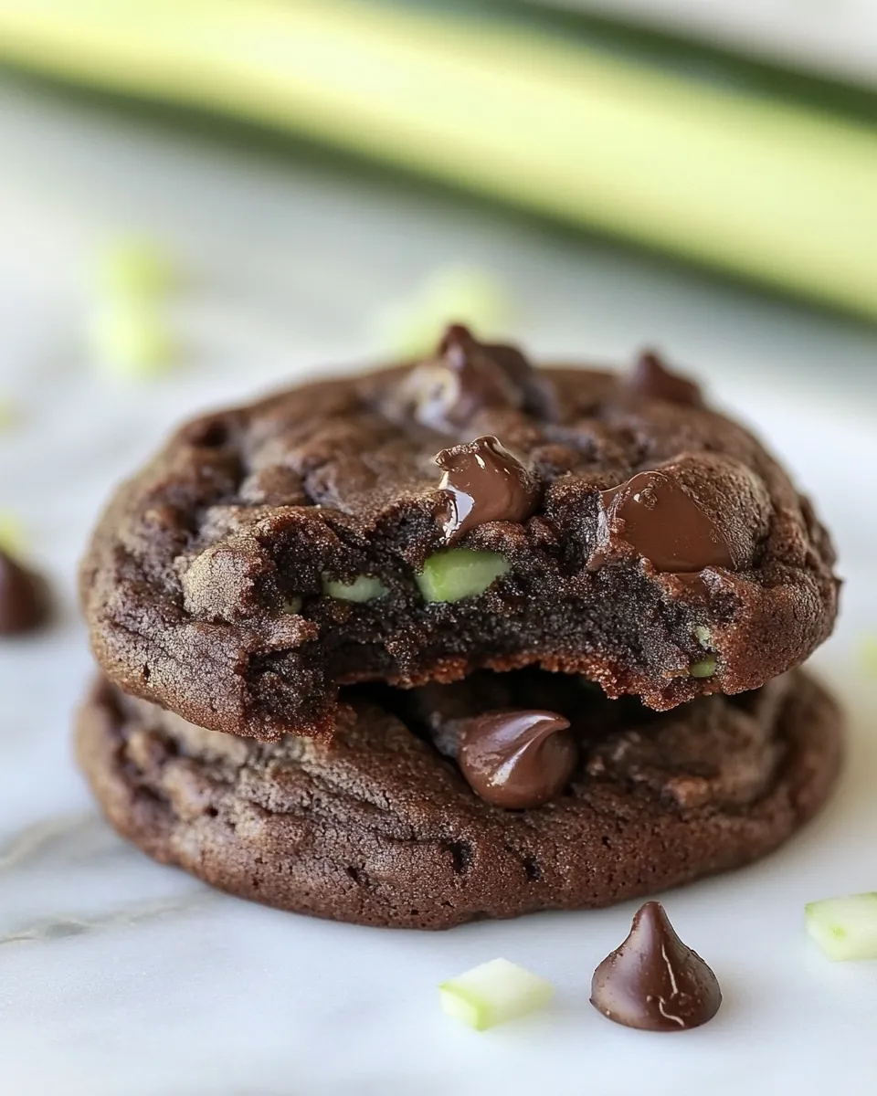 Chocolate Fudge Zucchini Cookies