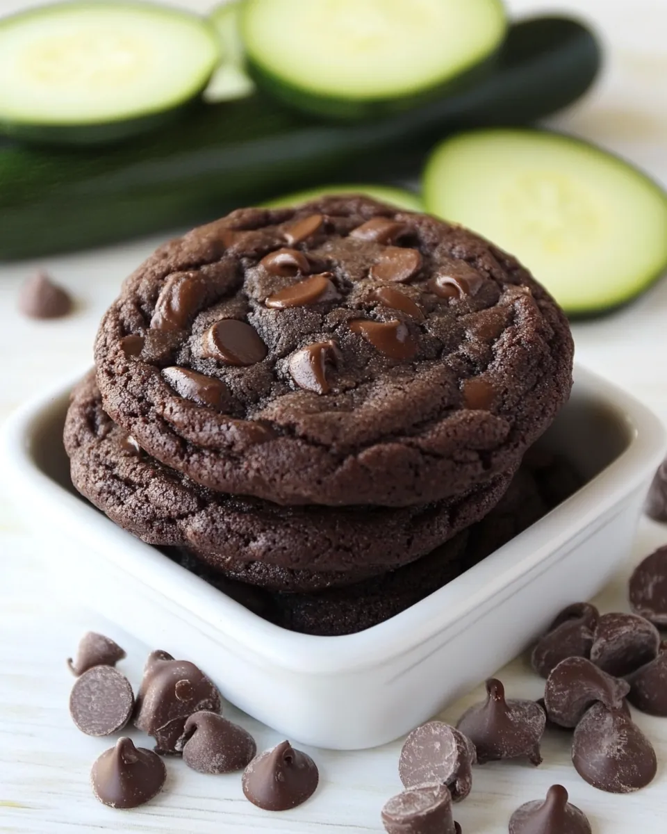 Chocolate Fudge Zucchini Cookies