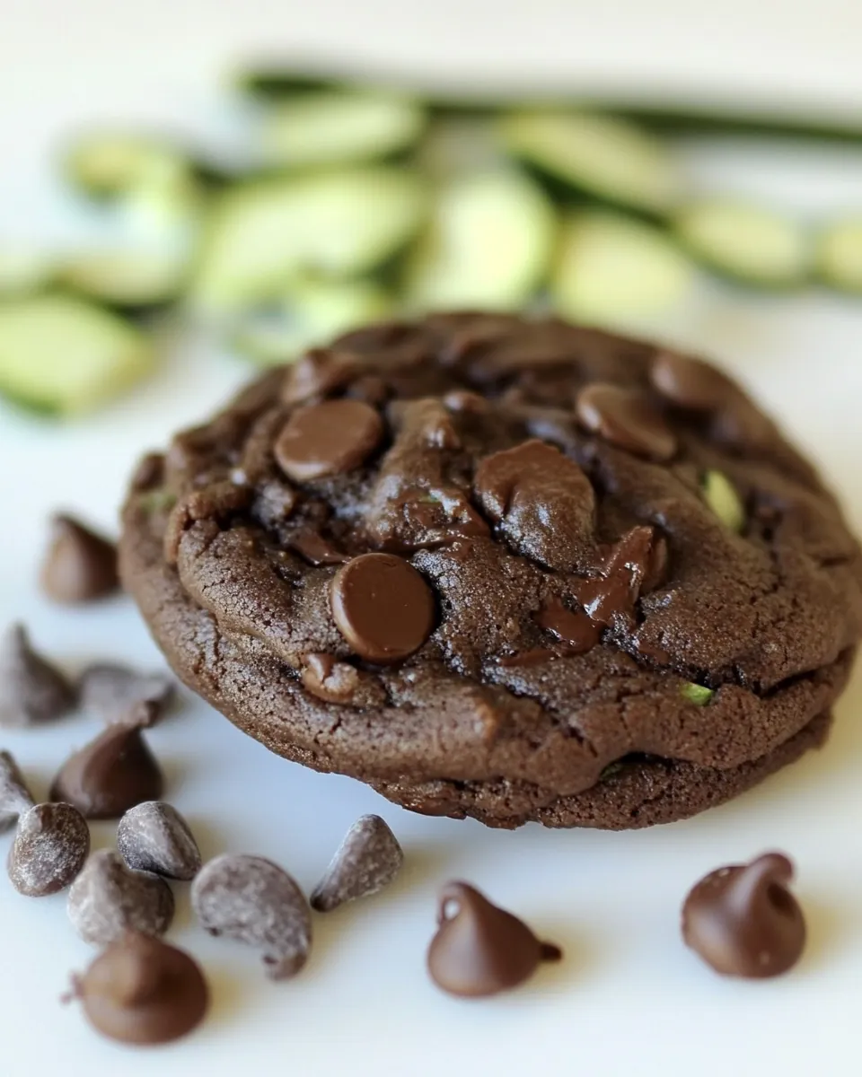 Chocolate Fudge Zucchini Cookies