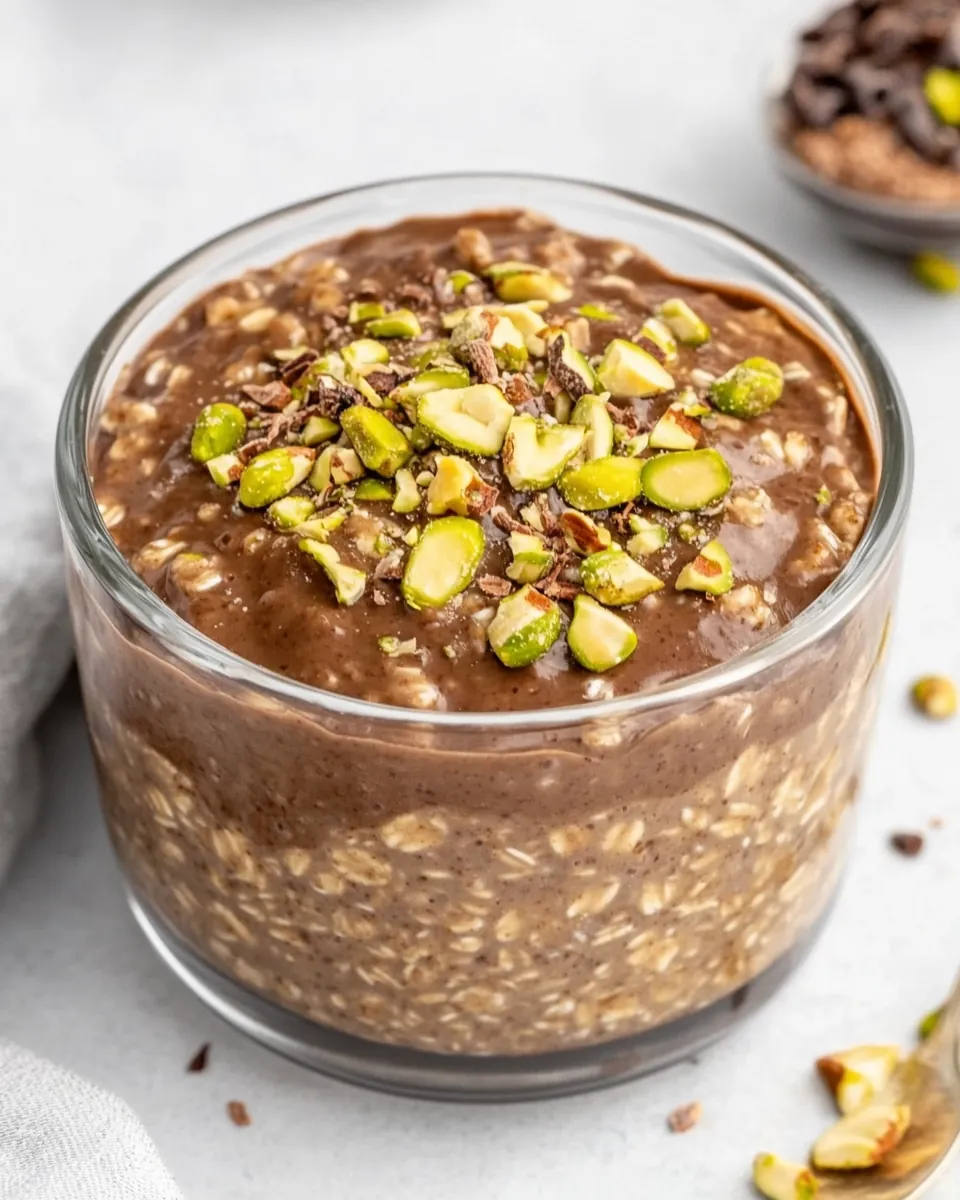 Chocolate Pistachio Overnight Oats