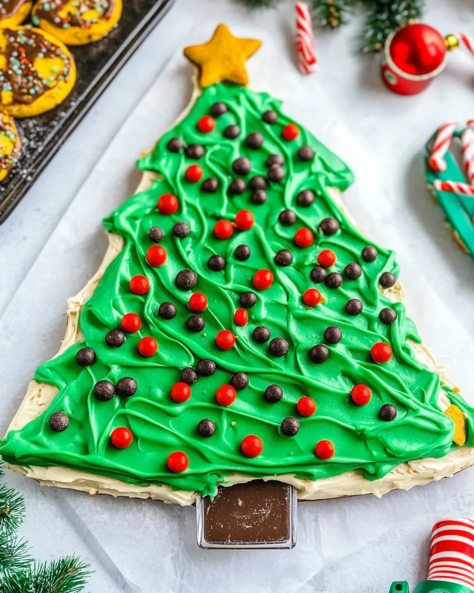 Christmas Tree Frosting Board