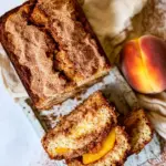 Cinnamon Crunch Peach Muffin Bread