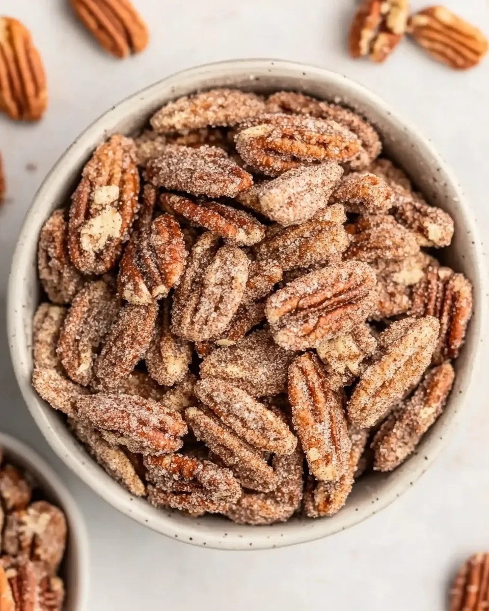 Cinnamon Sugar Candied Pecans
