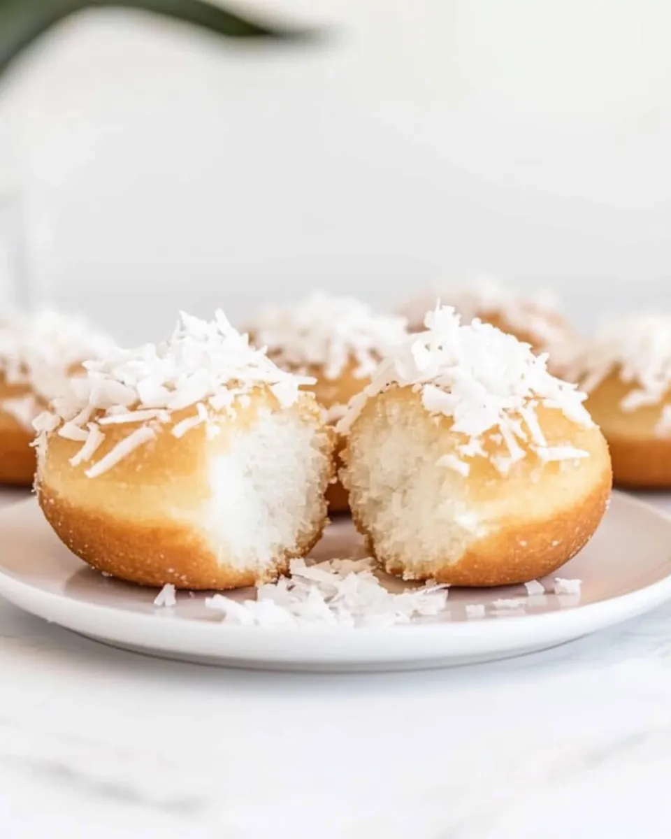 Coconut Cake Doughnuts