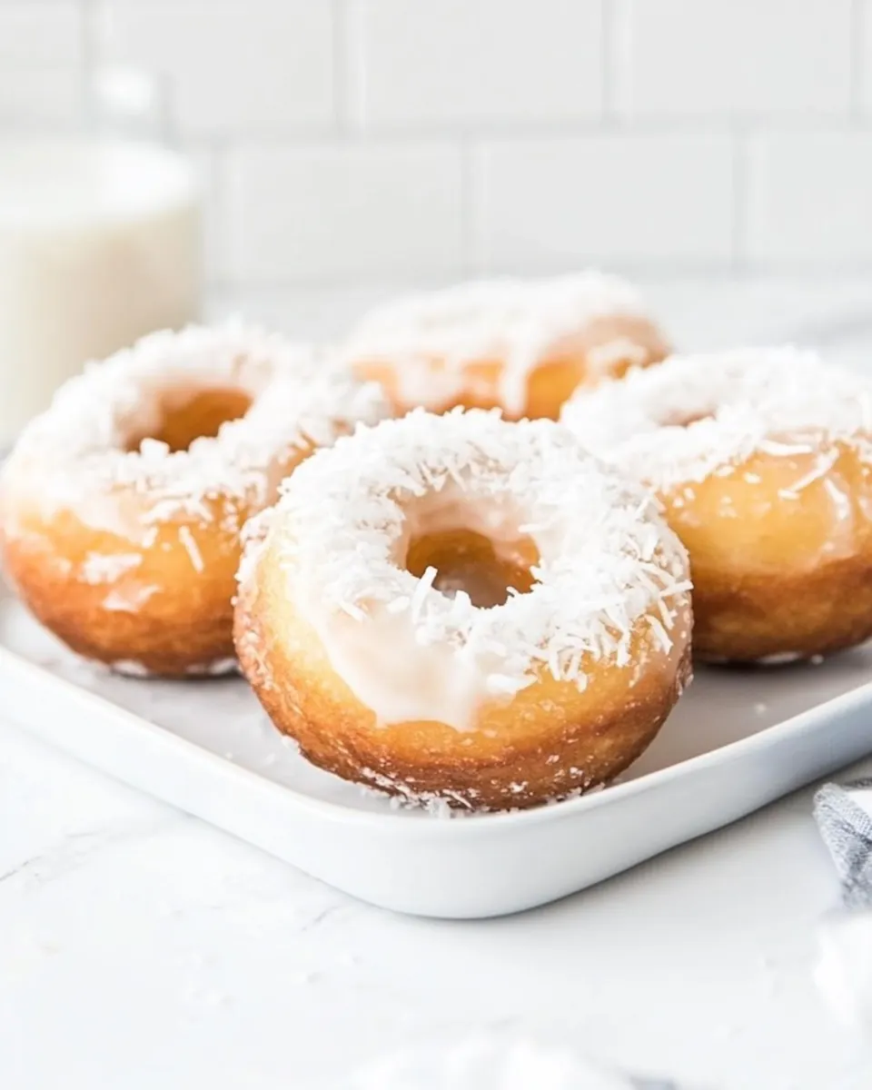 Coconut Cake Doughnuts