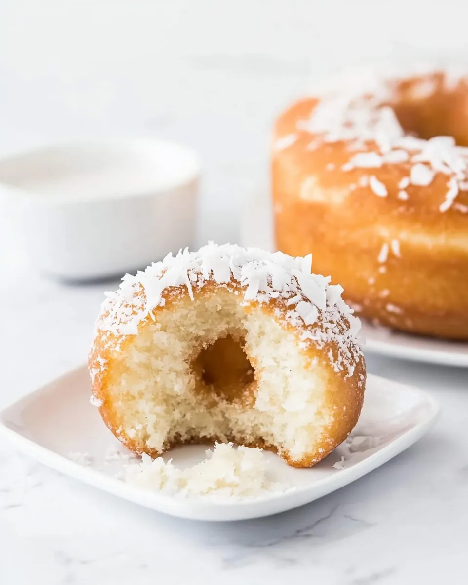 Coconut Cake Doughnuts