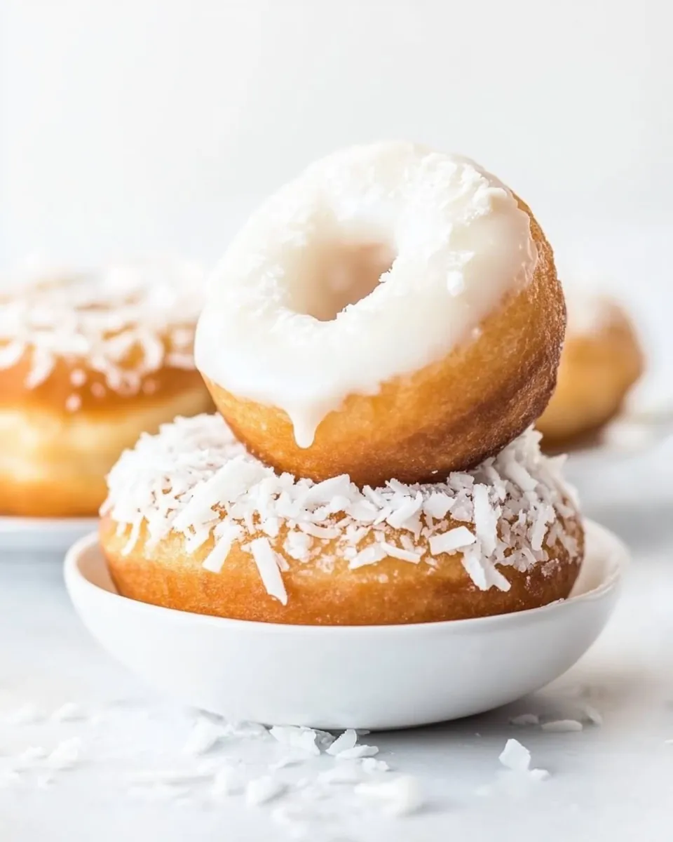 Coconut Cake Doughnuts