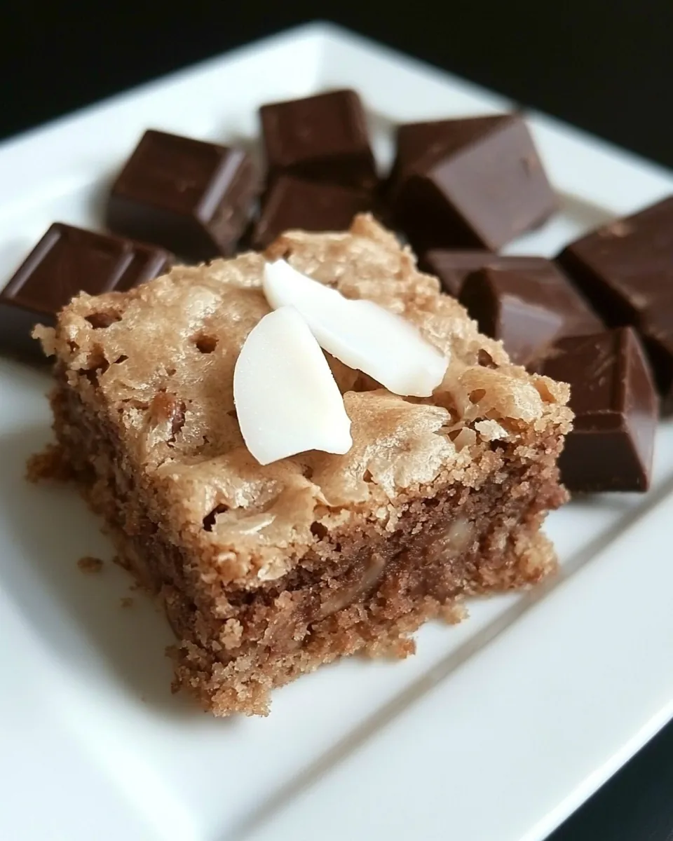 Coconut Chocolate Blondies