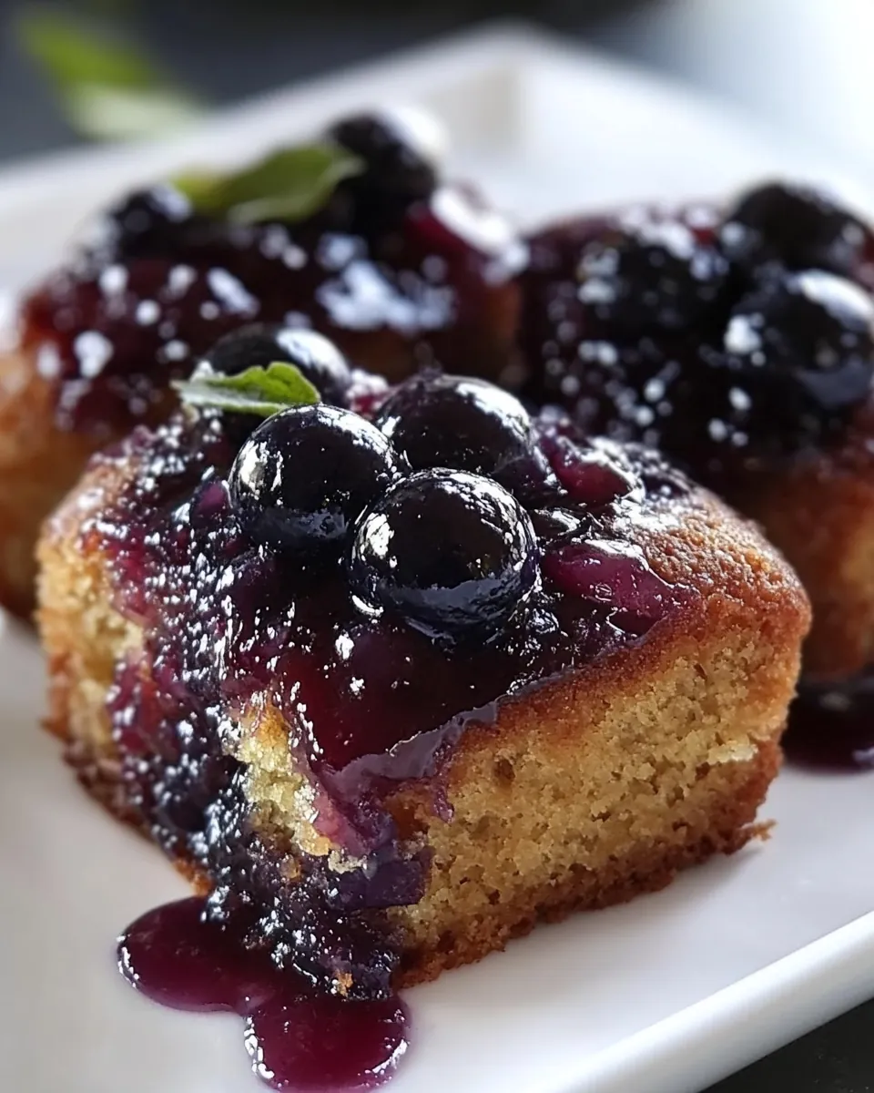 Concord Grape Upside Down Mini Loaf Cakes
