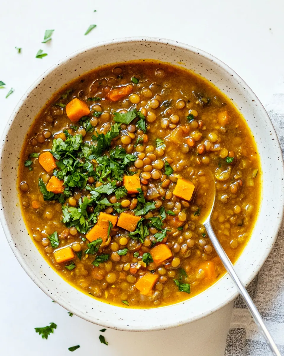 Cozy and Satisfying Moroccan Lentil Soup