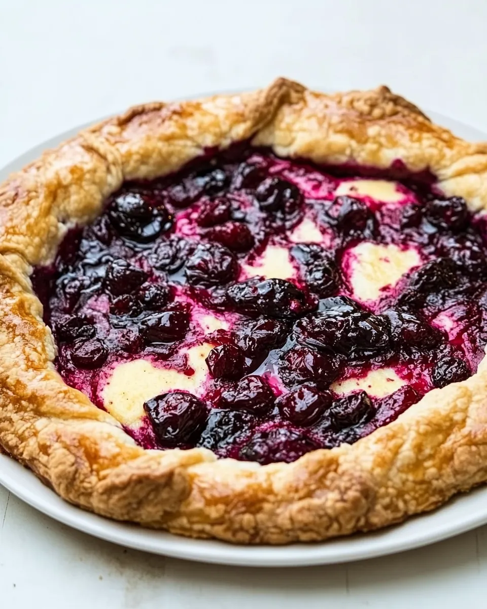 Cranberry Cheesecake Galette