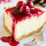 Cranberry Eggnog Cheesecake