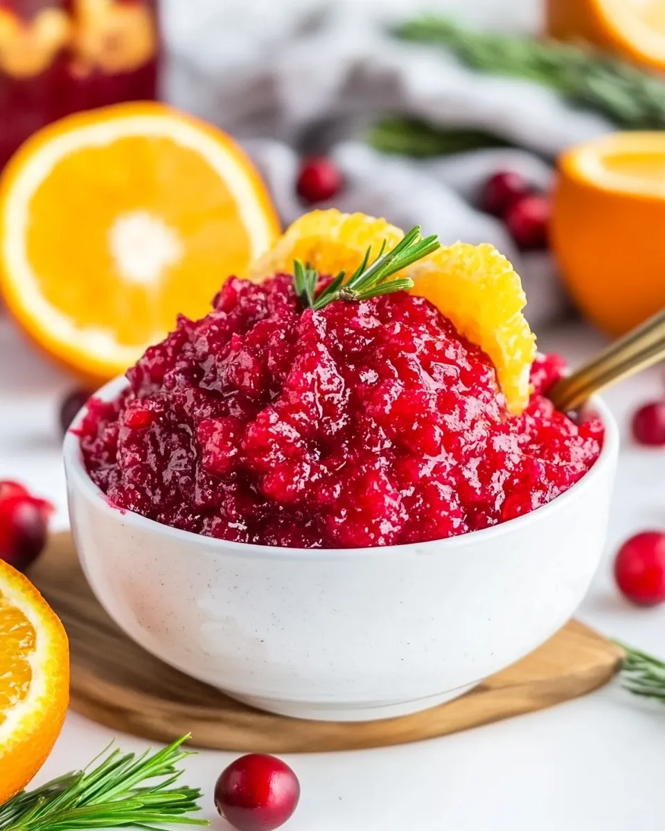 Cranberry Orange Relish