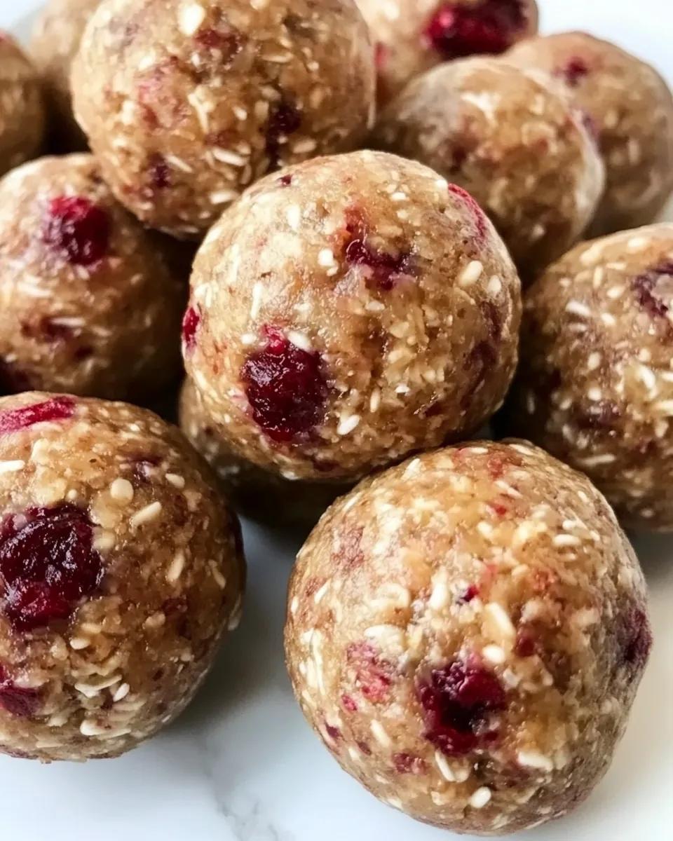 Cranberry Protein Balls