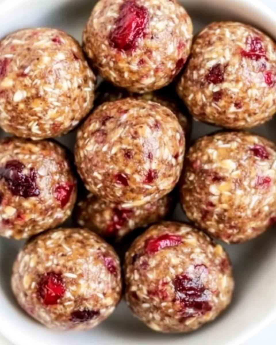 Cranberry Protein Balls