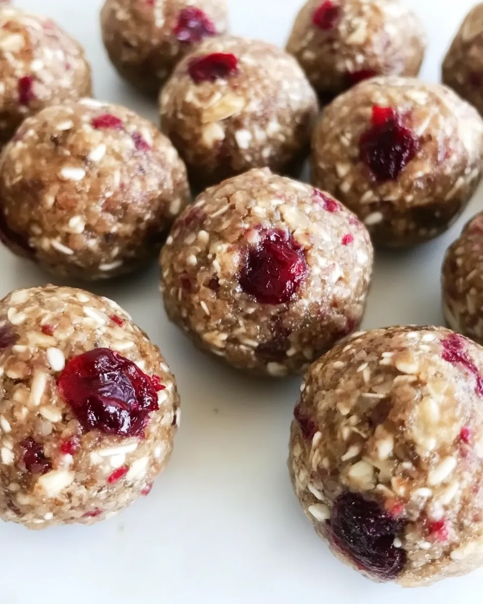 Cranberry Protein Balls