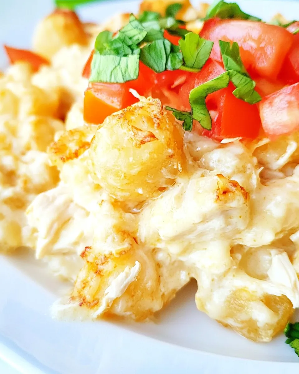 Cream of Chicken Tater Tot Casserole