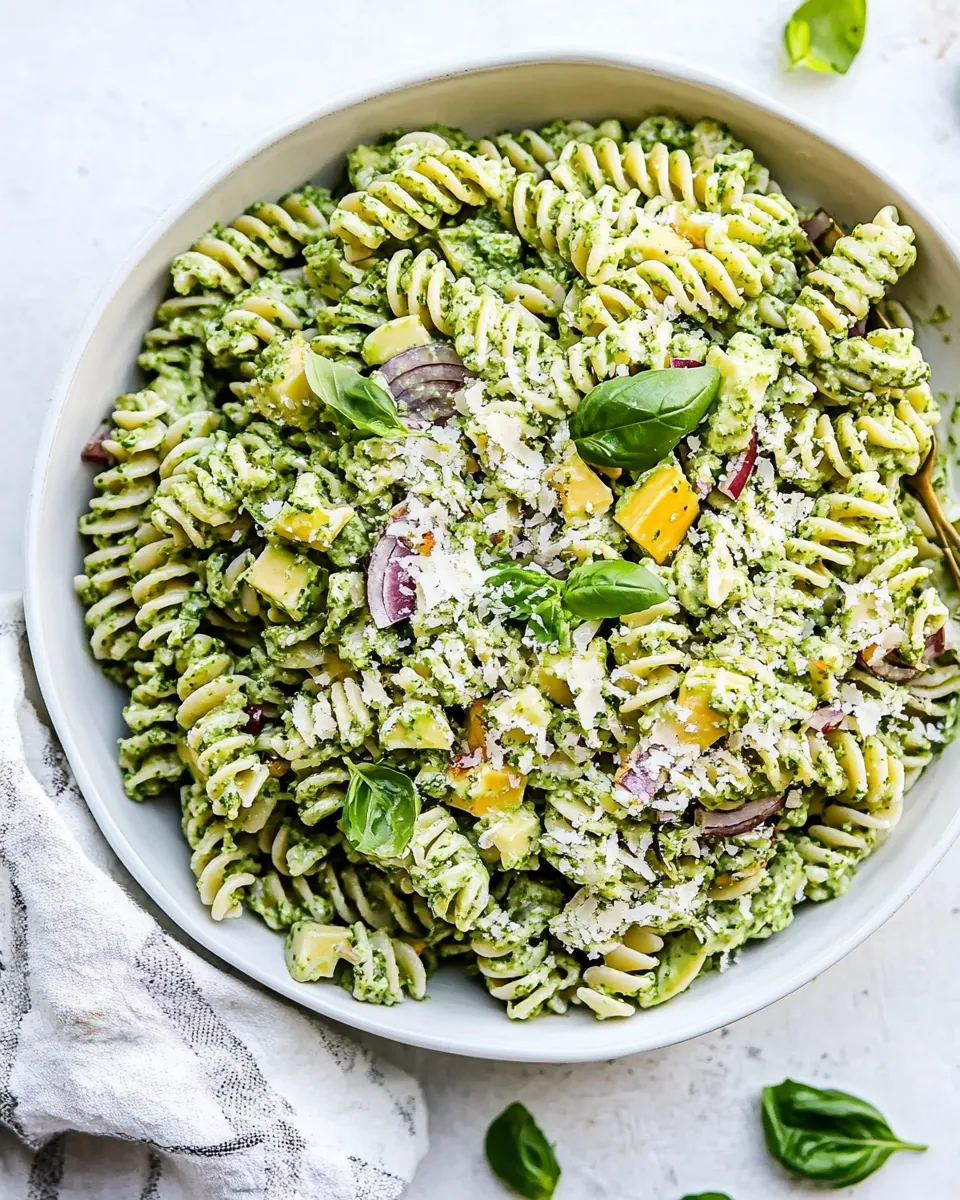 Creamy Green Goddess Pasta Salad