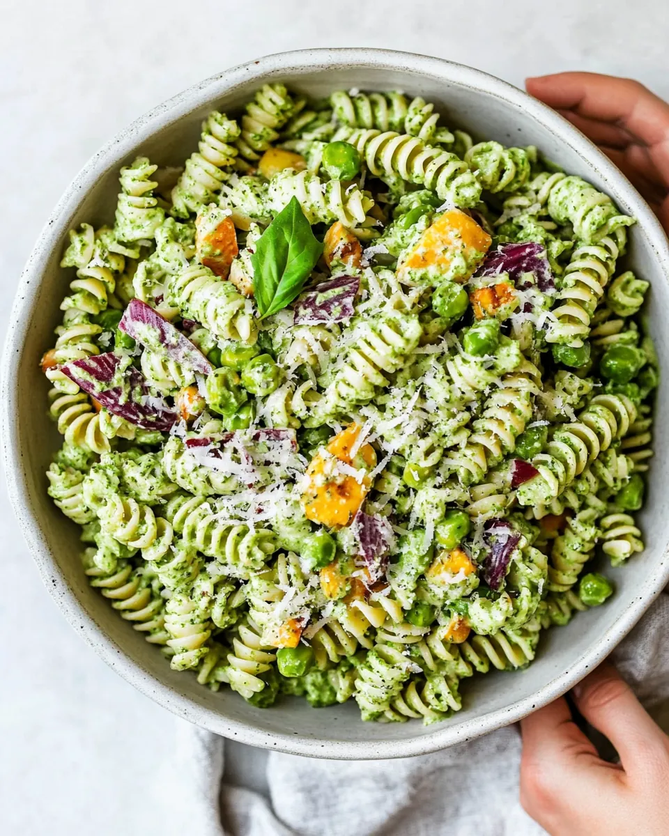 Creamy Green Goddess Pasta Salad