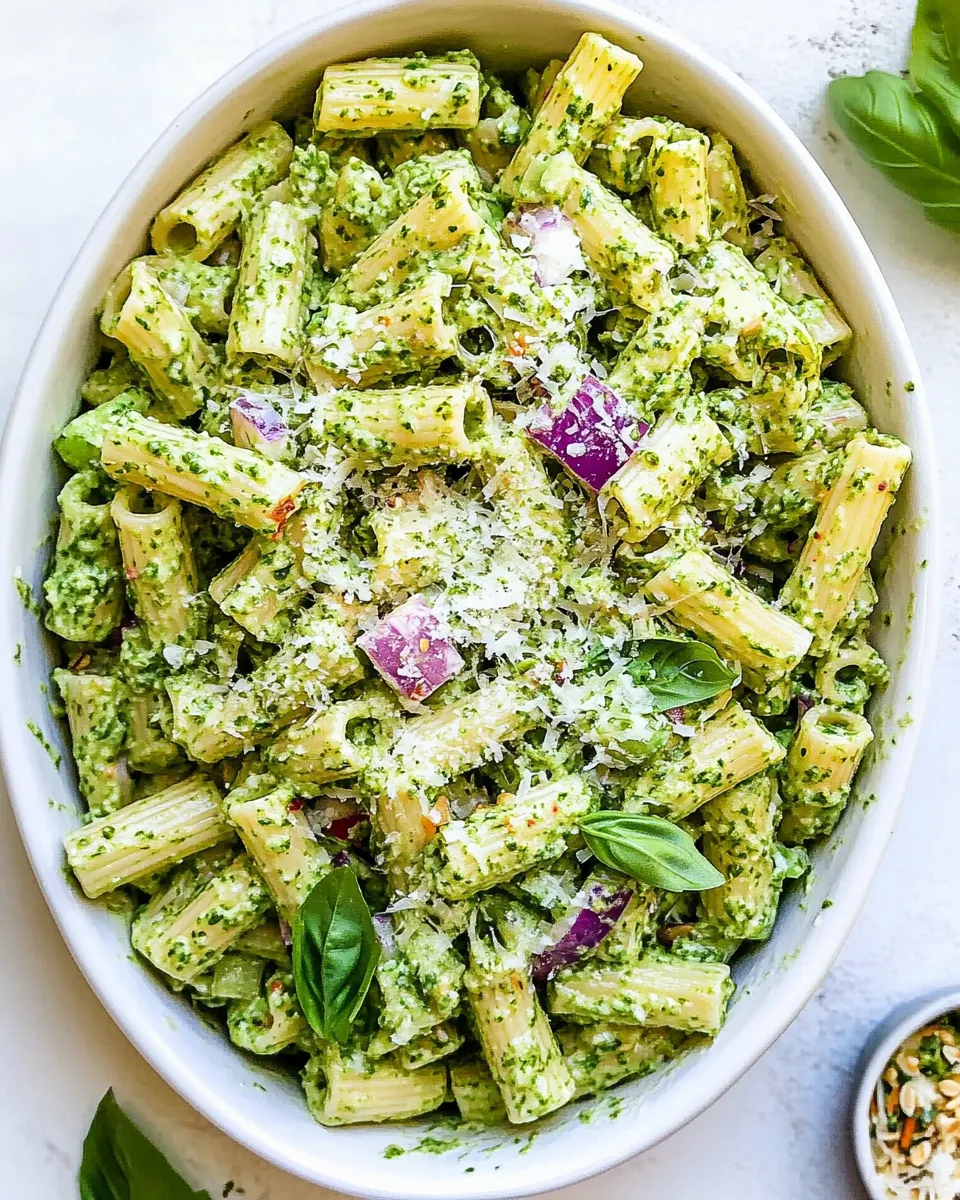 Creamy Green Goddess Pasta Salad