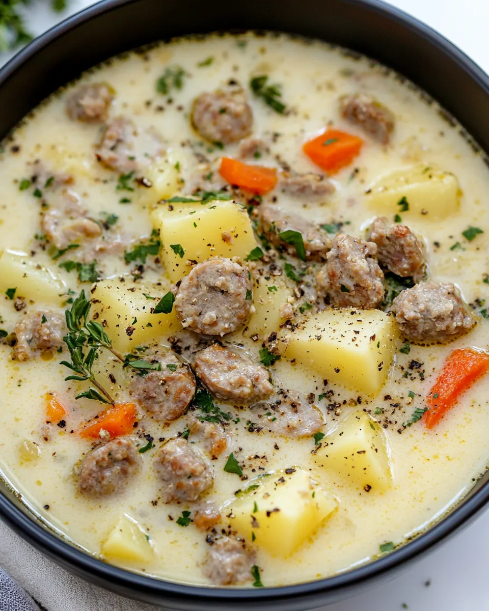 Creamy Sausage and Potato Soup
