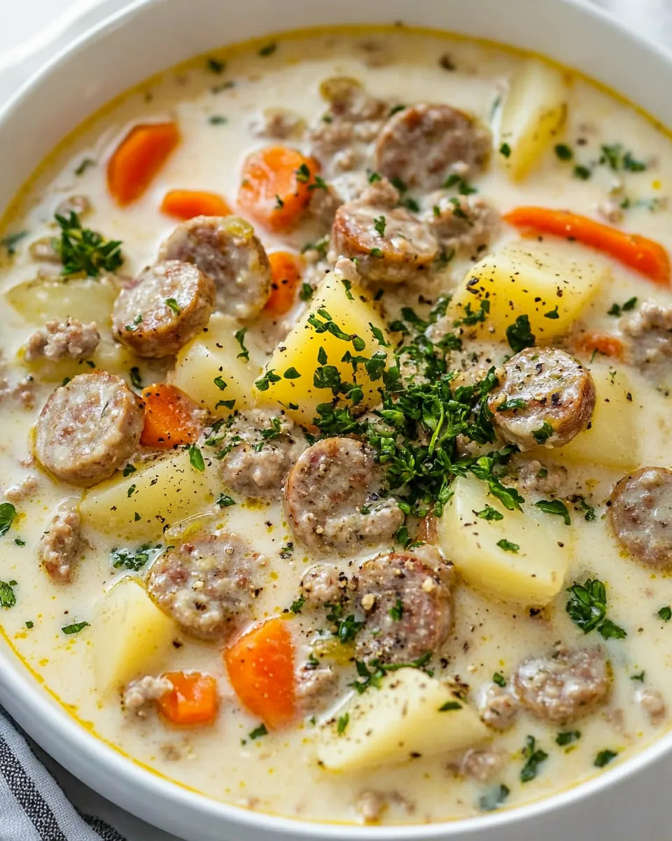 Creamy Sausage and Potato Soup