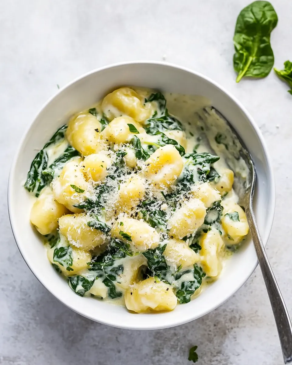 Creamy Spinach Gnocchi