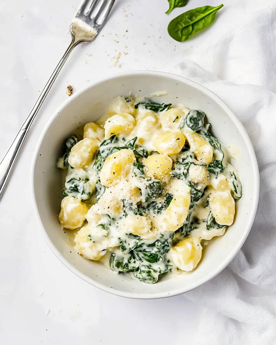 Creamy Spinach Gnocchi